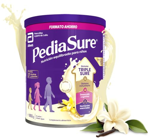 PediaSure Vainilla 850 g, Complemento Alimenticio para Niños | Nutrición Infantil, Proteína, Vitaminas, Minerales, Inmunidad, Energía, Calcio, Magnesio, Vitamina C, Vitamina B, Vitamina D