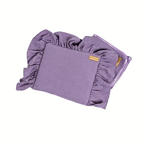 SERIMANEA Spucktücher Baby I Musselin Mulltücher Baby 90x70cm I Mullwindeln Spucktücher I Erstausstattung für Neugeborene I 100% Baumwolle Spucktücher I Musselin Tuch Baby für Mädchen