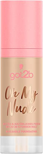 got2b Buildable Foundation Oh My Nude 040 Rosy, langanhaltendes Make-up für ein semimattes Finish, mit feuchtigkeitsspendendem AQUARICH-Komplex, 30 ml
