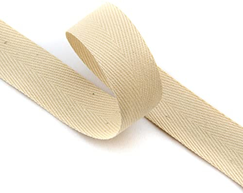 15mm | 5m Köperband | Nahtband | Farbauswahl I 78% Baumwolle | (beige)