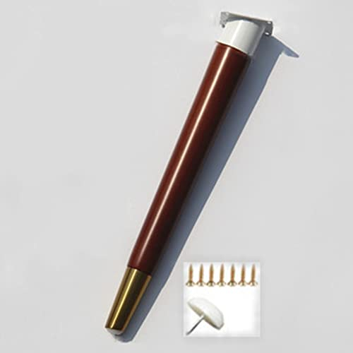 XUAN Holz Möbelbein Höhe 720mm Tischfuß Konisch Tischbeine Vintage Möbelfüße Schräge Tischkufen Für DIY Möbel Esstisch Schreibtisch Couchtisch (Color : Walnut, Size : 60.5cm)