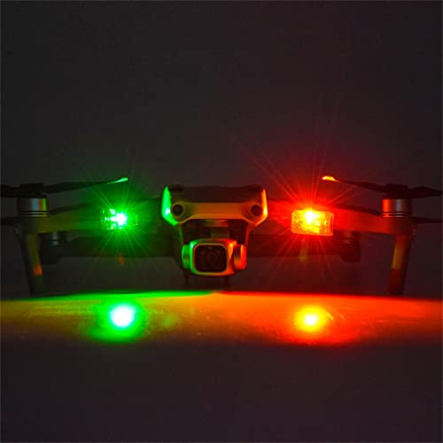 Drone Strobe Light Compatible for DJI Mini 3 Pro/Air 2S/Mavic 2/Phantom3 4/FIMI X8 SE, 3 Color Adjustable, 6KM Visible, Anti-Collision Light, Drone Head Tail Lamp