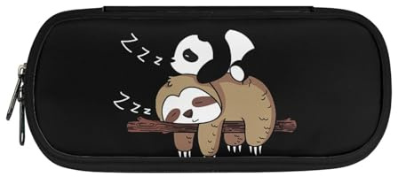 Belidome Federmäppchen für Kinder, Schulbedarf, Faultier Panda, Einheitsgröße, Schulranzen-Set