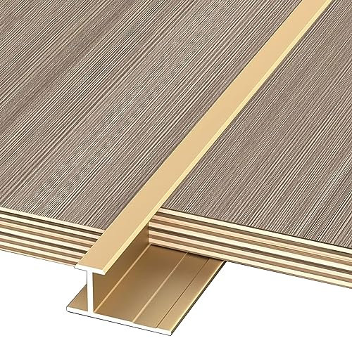 Übergangsprofil Abdeckleisten Holzboden-Übergangsleiste für Dielen mit Einer Dicke Von Weniger Als 8cm, Flache Trennleiste Aus Aluminium und Metall für Küchenunternehmen ( Size : 90cm/35.4 inch )