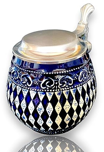 Gravuren Feller Bierkrug Rautenkugel und Flachzinndeckel-Gravurfähig