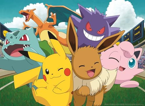 Ravensburger Puzzle Die Pokémon im Stadion - 500 Teile Puzzle | 500 Teile Pokémon Puzzle, Exklusiv bei Amazon, Erwachsenenpuzzle, Geschenk für Frauen und Männer