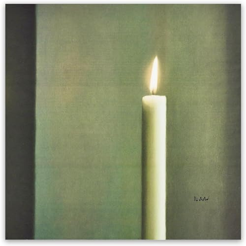 KEYGEM Gerhard Richter Poster Abstrakte Kerze Wandkunst Gerhard Richter Drucke Gerhard Richter Leinwandbild für Wohnkultur Bild 60x60cm Ohne Rahmen