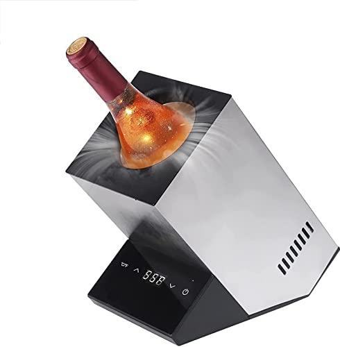 STMKB Enfriador De Vino Tinto, Cubo Enfriador De Vino Sin Hielo con Control Electrónico De Temperatura para Vino Tinto Y Blanco De 750 Ml, Champán, Regalo para Los Amantes del Vino