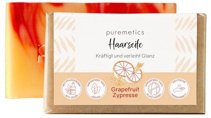 Puremetics Haarseife, Grapefruit-Zypresse, 75g