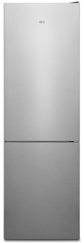 AEG Frigorífico Combi RCB632E9MU, 330 L, Altura 186 cm, Ancho 60 cm, Total No Frost, MultiFlow, Cajón ExtraChill, Libre Instalación, Puerta Reversible, Display LED Interior, INOX