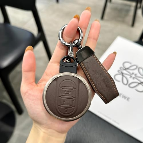 OPBVXQ Autoschlüssel Hülle für BMW MINI JCW countryman2024 CLUBM ANCOOPERF, Klappschlüssel Etui Gehäuse Fernbedienung Schutzhülle Auto Schlüssel Hybrid Schlüsselhülle Damen Männer, D