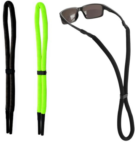 2 Stück Brillenbänder, Brillenband Schwimmfähig, Brillenzubehör für Damen und Herren, Brillenband, Sportbrillenband, verstellbares Sonnenbrillenband