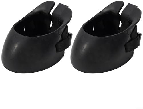 Rubber Horse Hoof Boots, Non Slip Hoof Guards, Protection Shoes Hoof For Hoof Protection And Wound Recovery 2Pcs (L)