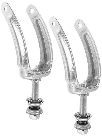 FRCOLOR Ersatz Rollstuhlradhalterung aus Stahl für 6-8 Inch Vorderrad Leichte und Vielseitig Kompatible Halterung für Manuelle und Elektrische Rollstühle