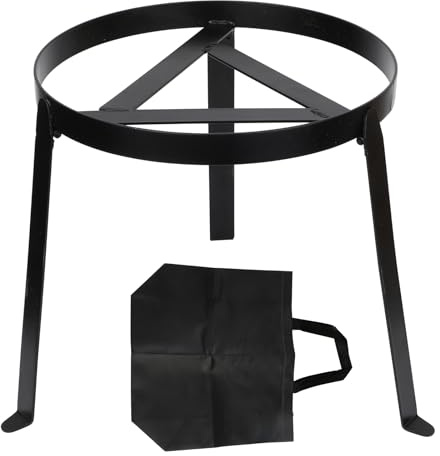 Trípode para Acampar, Plegable Trípode para Fogata Resistente para Fuego Abierto Soporte para Cocinar Portátil Rejilla para Utensilios de Cocina para Hierro Fundido Horno Holandés, Parrilla