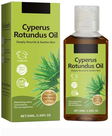 Cyperus Rotundus Oil for Hair Removal, Natural Hair Growth Inhibitor, Pure Cyperus Oil for Skin Care and Moisturizing