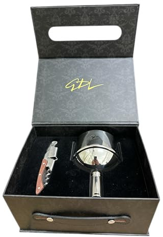 Apribottiglie cavatappi, set regalo Sommelier e Amanti del Vino, apribottiglie cavatappi con tagliacapsule Imbuto Decanter per Vino con Filtro e Aeratore in Acciaio Inox