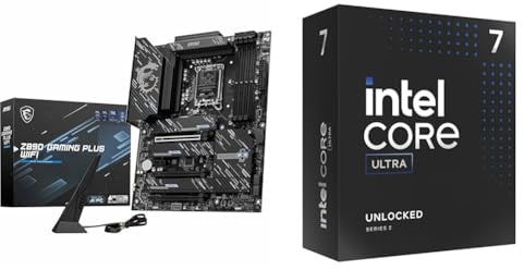 Z890 Gaming Plus WiFi Carte mère + Intel® Core™ Ultra 7 265K processeur pour PC de Bureau 20 cœurs