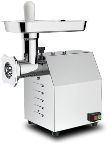 星姿 Electric Meat Grinder,Commercial Electric Meat Grinder,Pure Copper Motor, All Stainless Steel Body,With Stainless Steel Tray And Push Rod,for Home & Commercial Use