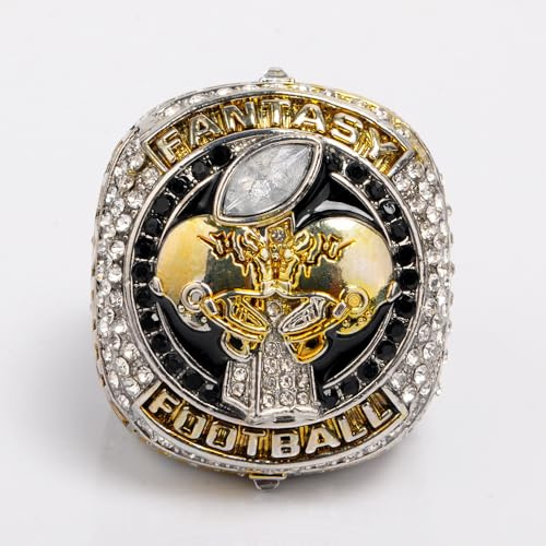 ZGHQHCDRH 2023 Fantasy Football Championship Ring FFL League Replik Sammlerstück