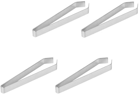 CLISPEED 4pcs Fish Bone Tweezers Set Stainless Steel Cooking Tweezers for Kitchen Use Dishwasher Safe and Easy to Clean Fishbone Remover Tools