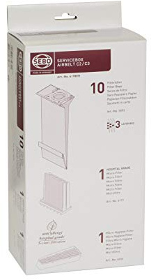 Sebo Service-Box-airbelt C2.1/C3/C3.1 Filterset, Papier, White