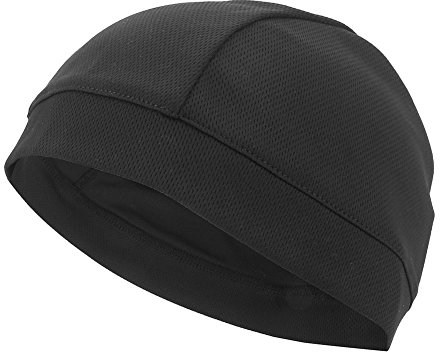 Dilwe Fahrradhelm Mütze, Helm Unterziehmütze Schnell Trocknende Helmmütze Unisex Laufmütze für Radsport Herren und Damen (Schwarz)