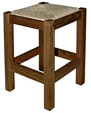 Banqueta rústica Baja Nogal