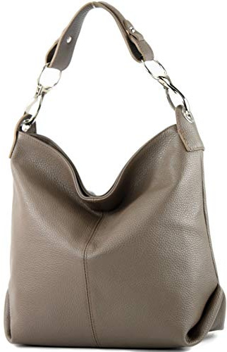 modamoda de T168 Damen Leder Schultertasche, handmade in Italy