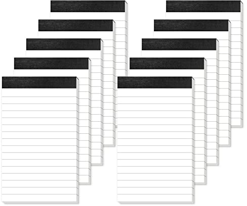 10 Pack A7 Small Notepads Refills Memo Pads 3x5 Inch Lined Writing Note Pads with 30 Sheets Note Pad Paper in Each Pad Mini Pocket Notebook Refills for Taking Notes and Reminders Organization Planning