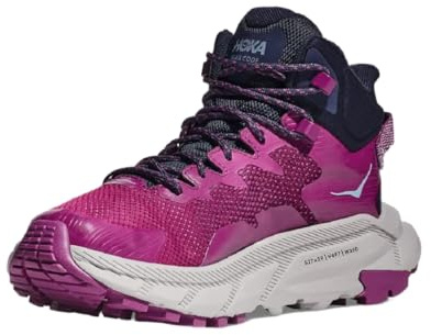 HOKA Damen W Trail Code GTX Sneaker, Beautyberry Harbor Mist, 40 EU