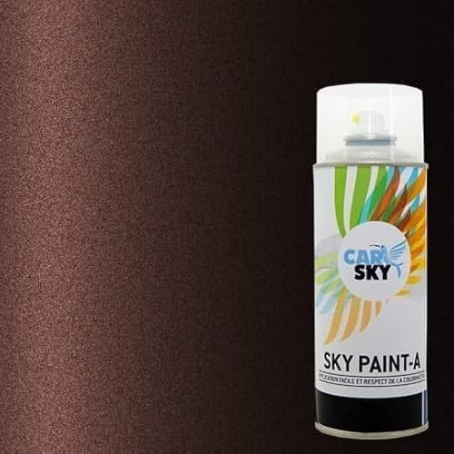 CARSKY Bombe peinture carrosserie compatible avec Peugeot ROUGE NOIR NACRE KJX et vernis brillant -> 2 aérosols 400ml