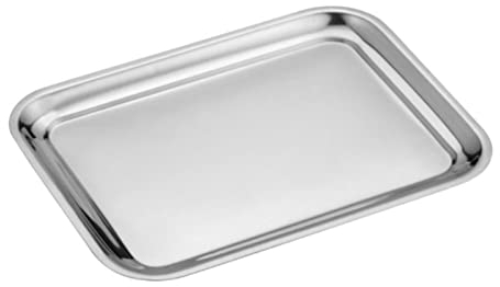 Bandejas para hornear para horno Bandeja de acero inoxidable Pan Pastel Bandeja para hornear Bandeja para hornear Horno Bandeja para restaurante Bandeja para carne Rectangular Herramientas de bricol