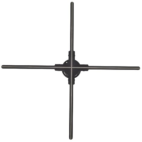 Tonysa Ventilateur de Projection Holographique 3D de 60 Cm avec Connexion WiFi, Projecteur WiFi de Ventilateur D'hologramme 3D 8G et Installation Facile pour Centres Commerciaux,