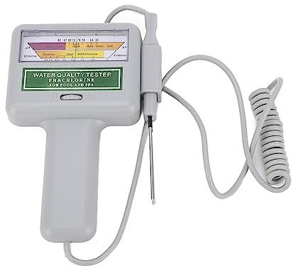 Glomora Probador De Calidad del Agua, Medidor Portátil De PH Y Cloro, Monitoreo De Piscinas Y SPA, Pantalla Digital LCD