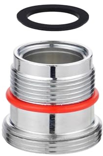 Hibbent M18.5-M22 Messing Wasserhahn Belüfter Anschluss | Außengewinde Bad Wasserhahn Adapter für Spüle