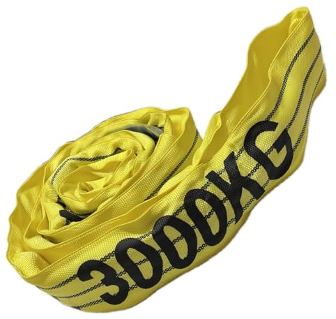 Lifting Round Sling Polyester Endless Lifting Strop 1 Ton - 5 Ton Various Length (3 Tonne, 1 Metre EWL (2M Circ))