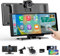 Alpinetech 10,26 Zoll Carplay Display & Android Auto Display, Car Play mit 4K Dashcam 1080P Rückfahrkamera IPS Touchscreen Bluetooth Mirror Link FM AUX Siri Assistant 64G TF