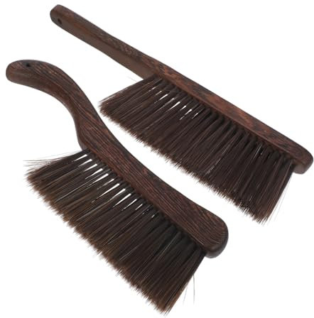 NULYLU 2pcs Brush for Home Cleaning Broom for Bathroom Couch Cleaning Brush Handle
