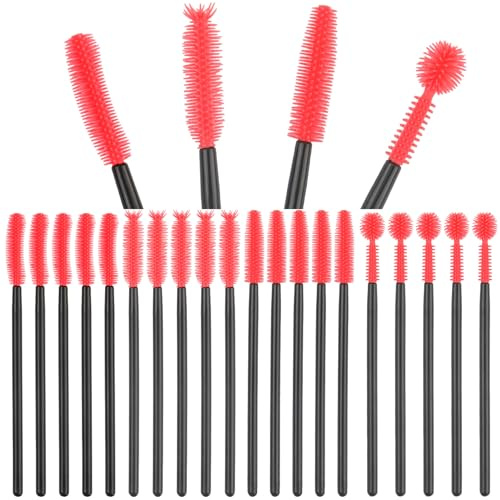 Wimpernbürste,44tlg Wimpernbürste Set Einweg Wegwerf Wimpern,Nähmaschinen-Reinigungsbürstenset,4 Arten wiederverwendbarer Multifunktionale,für die Reinigung von Strohhalm,Milchflasche,Weinglas