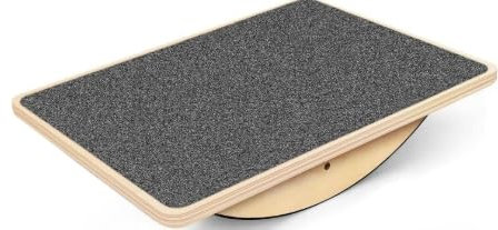 Mexgcom Balance Board, Wood Standing Desk Accessory, Rutschfestes Balance Board für Erwachsene, Core Strength, Gleichgewichtstrainer für Übung Körper Gleichgewicht