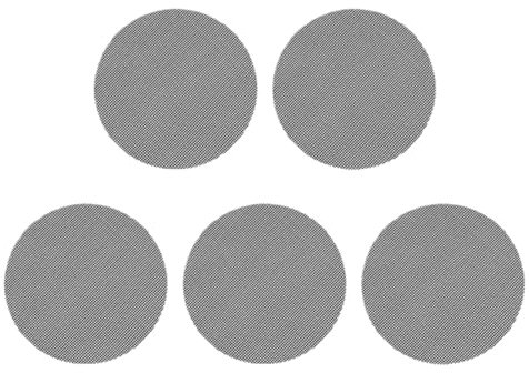 BOJHGO Griglie per arrostire Tappetino Antiaderente for Barbecue, Riutilizzabile, Resistente al Calore, for Barbecue, da Cucina, for affumicare, Accessorio e Strumento.(40CM Round-5PCS)