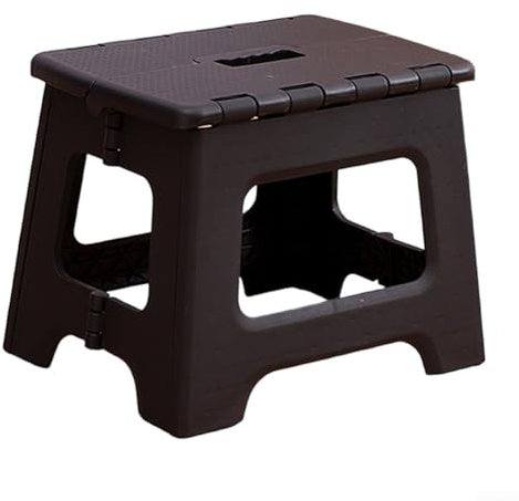 Marchepied pliable peu encombrant, convient pour une utilisation en intérieur et en extérieur (noir)