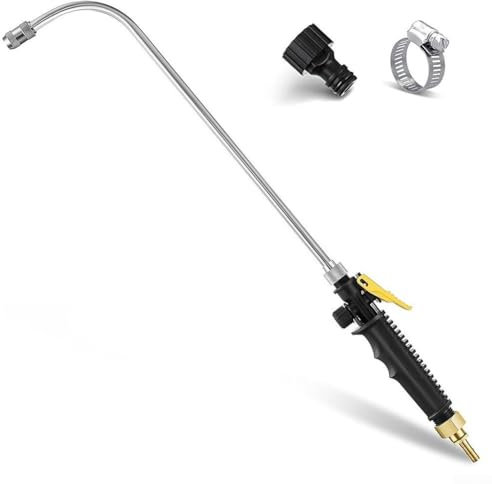 HpLive 60 cm de riego de jardín ajustable de alta presión lanza con mango varilla de riego para manguera de jardín