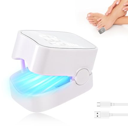 Pavlleen Appareil Traitement Laser Mycose Ongles Pied,Appareil Anti Mycose,Traitement Mycose Ongle Pied, Dispositif de Traitement des Champignons des Ongles,7 Min par Jour Améliorer Fongique