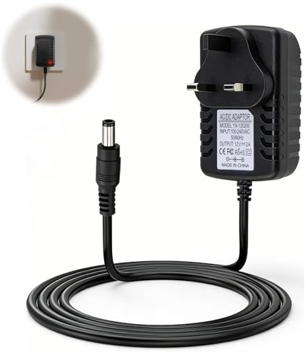 12V 2A Power Supply Adapter AC DC Converter Adapter Driver 5.5mm x 2.1mm | Transformer AC 100-240V 50 60Hz to DC Replacement Cable for LED Strips Security CCTV Camera Monitor Wireless Routers Lights