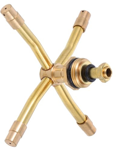 Kisangel Tête D'arrosage En Laiton Rotative à 360 Degrés Pour Jardin Et Pelouse, Arroseur à Bras Oscillant Réglable, Système D'irrigation Portable Pour Arrosage