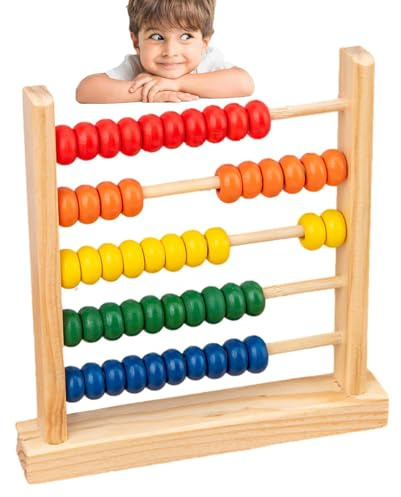 Generisch Rechenschieber Holz – Doug | Zählrahmen Zahlen Lernen Mathematik | Pädagogisches Spielzeug Für Kinder Vorschule Rechnen Üben Zuhause Oder Schule