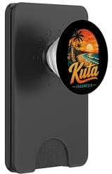 Vintage Kuta Indonesia Travel Souvenir Landmark Gift PopSockets PopWallet for MagSafe