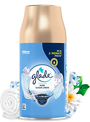 Glade (Brise) Automatic Spray Nachfüller für Lufterfrischer Gerät, Pure Clean Linen, 269 ml